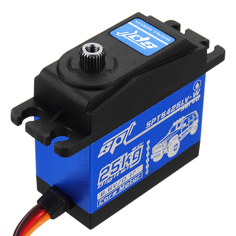 SPT Servo SPT5425LV-W 25KG 90 Digital Servo Metal Gear Large Torque Waterproof For 1:8 1:10 RC Robot