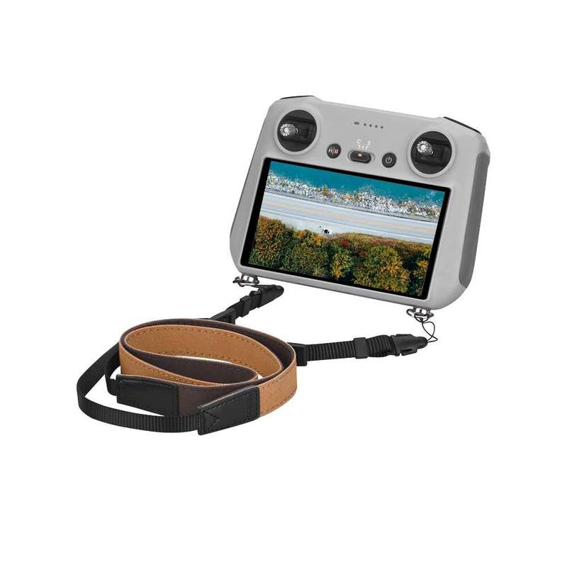 BRDRC RC Smart Remote Control Lanyard Neck Strap Adjustable brown Hanging Buckle Rope for DJI Mini 3