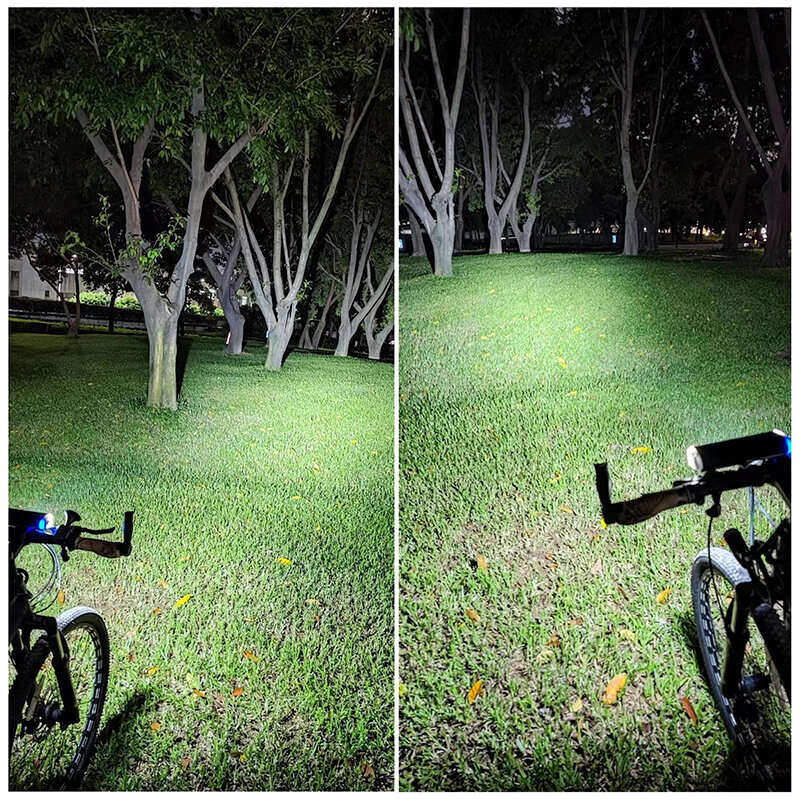 BIKIGHT Bike Headlight 3000Lm Super Brightness 10000mAh High Capacity Power Bank 4 Light Modes Water