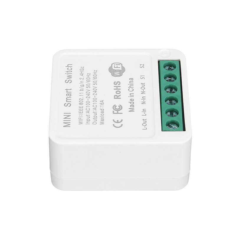 3Pcs 16A Mini Smart Wifi DIY Switch Support 2 Way Control Smart Home Automation Module Work with Ale