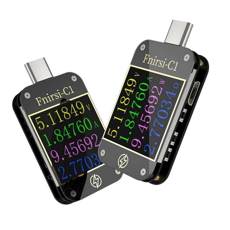 FNIRSI-C1 Type-C PD Trigger USB-C Voltmeter Ammeter Fast Charging Protocol Test Type-C Meter Power B