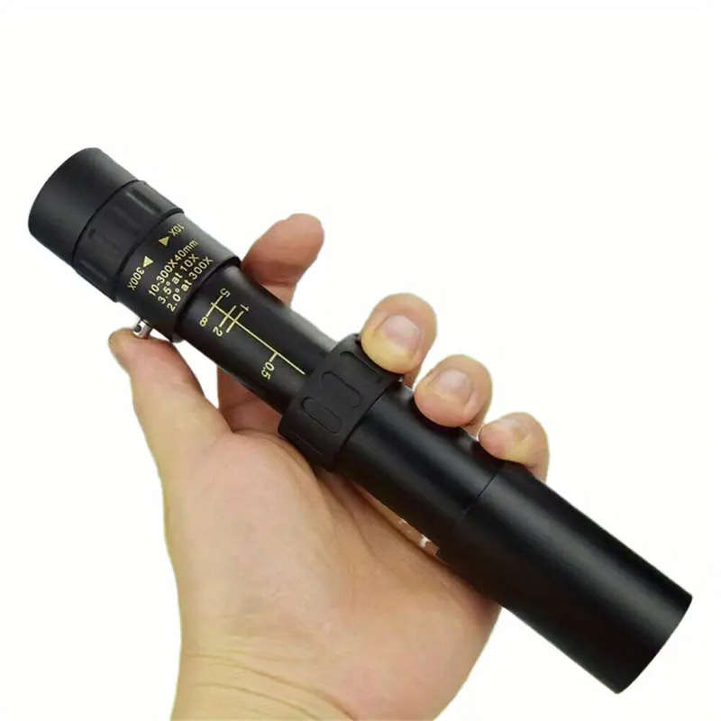 10-300x Zoom Mini Extendable HD Portable Monocular Telescope Manual Focus Long Range High Definition