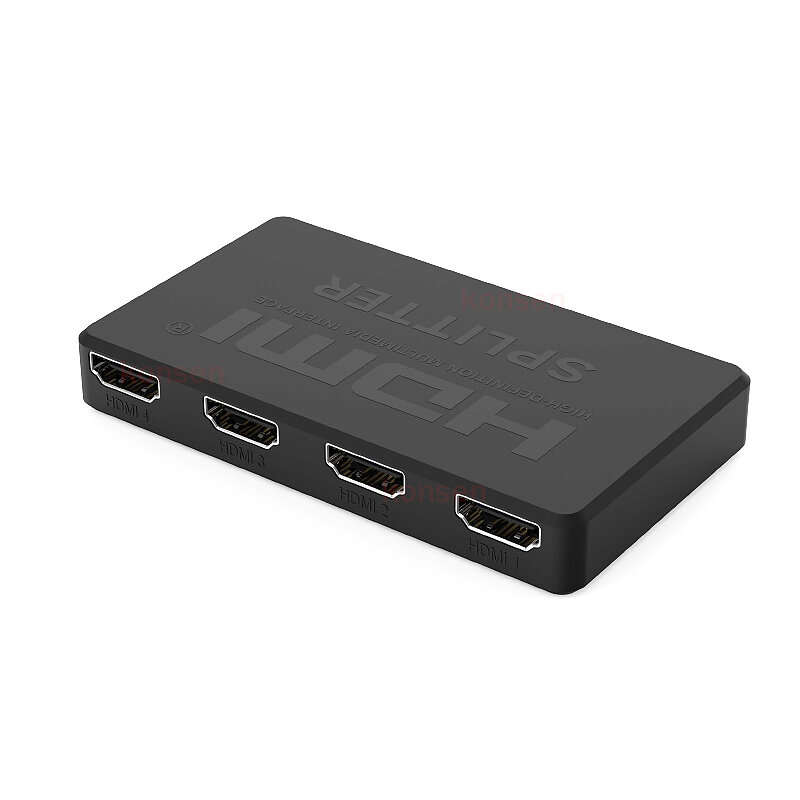 4K HDMI Splitter 1x4 HDMI Distributor Splitter 1 in 4 out Amplifier Video Splitter Converter for PC