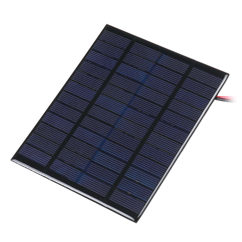 10W Solar Panel with Clips Polycrystalline Silicon Solar Cell IP65 Portable Waterproof Outdoor Campi