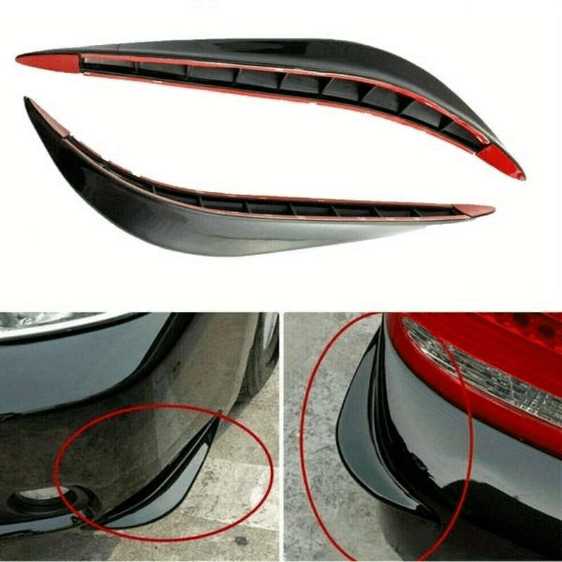 2Pcs Auto Car Front Rear Bumper Corner Guard Cover Anti-collision Strip Anti-Scratch Protector Decor