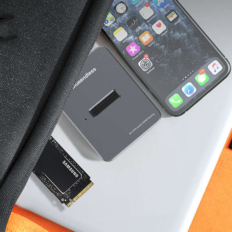 Blueendless SD03 M.2 SSD Box Base Adapter SATA/NVMe SSD Dual Protocol Solid State Type-C Mobile Hard