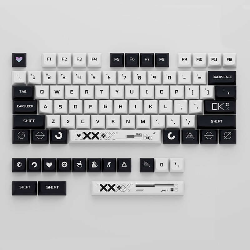 118 Keys Print Theme PBT Keycap Set XDA Profile Sublimation DIY Custom Keycaps for Mechanical Keyboa