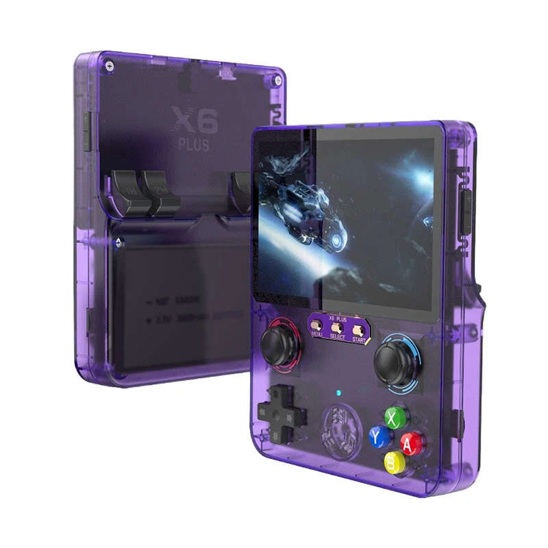 X6 Plus Handheld Game Console 4.0 Inch HD Screen 480x854 Resolution Quad-Core RK3128 Dual 3D Joystic