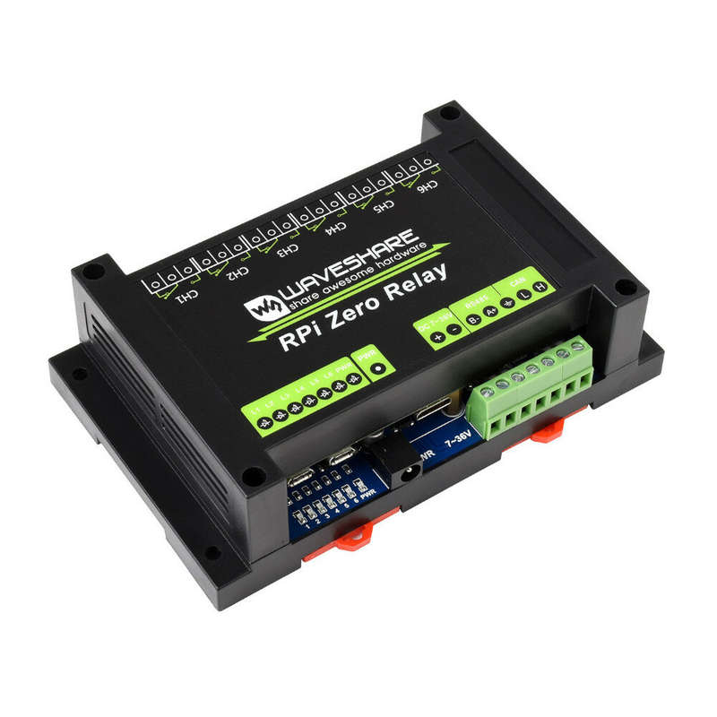 Raspberry Pi Zero WH Industrial Grade 6-CH Relay Module RS485 CAN Expansion Board Optocoupler Isolat