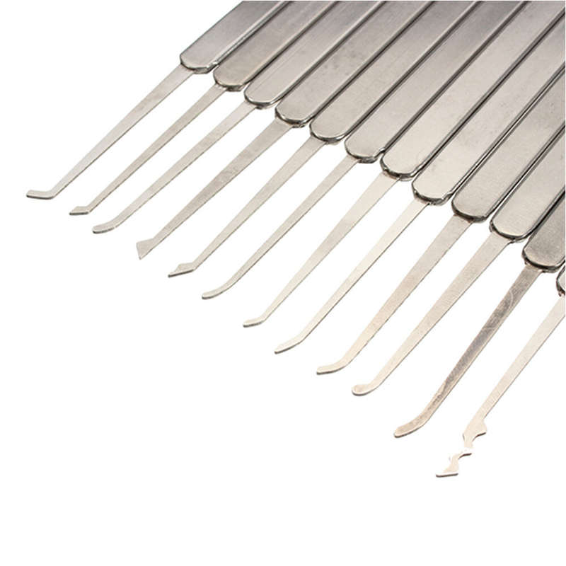 12Pcs Lock Picks Tools Set Lock Opener Locksmith Tools Various Transparent Locks Combination, Locksm