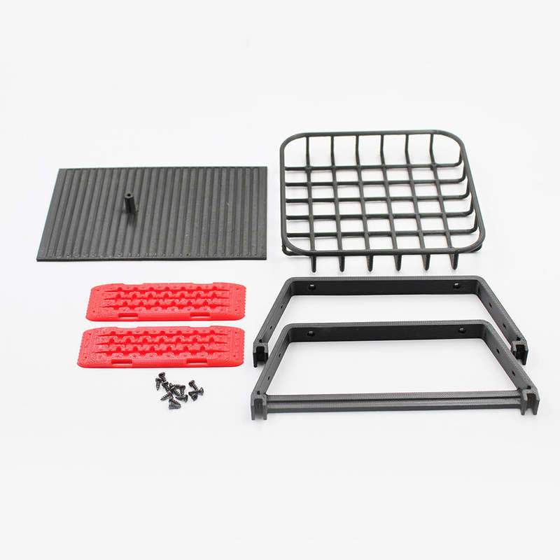 QY3D Upgraded Spare Tire Rack Rear Truck Bed Skateboard Parts for TOYOTA Land Cruiser LC79 MNRC MN82