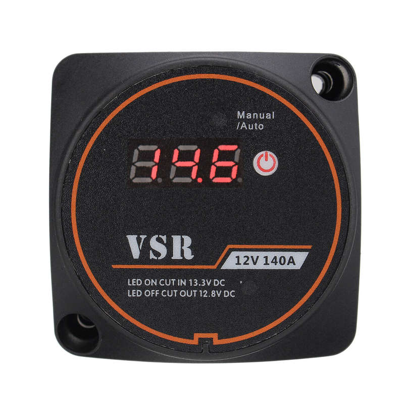 12V 140A Automotive Dual Battery Digital Display Isolator Relay Protection Voltage Split Charge Rela