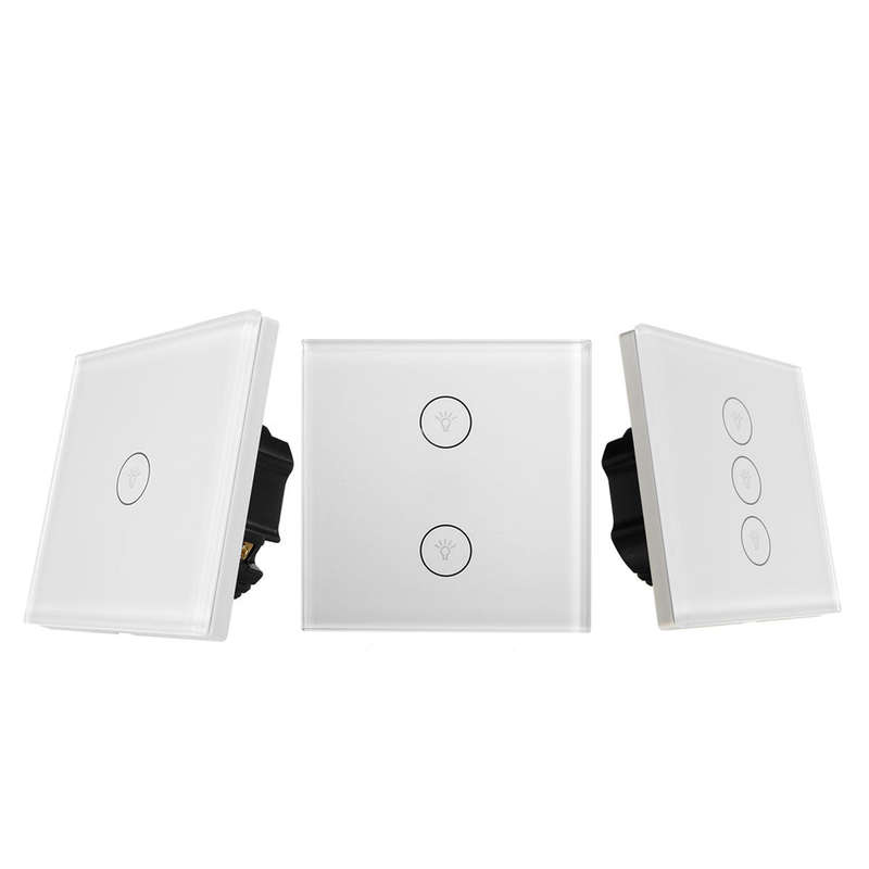 Excellway WIFI Smart Wall EU Switch Touch Panel APP Control With Alexa/Google Home