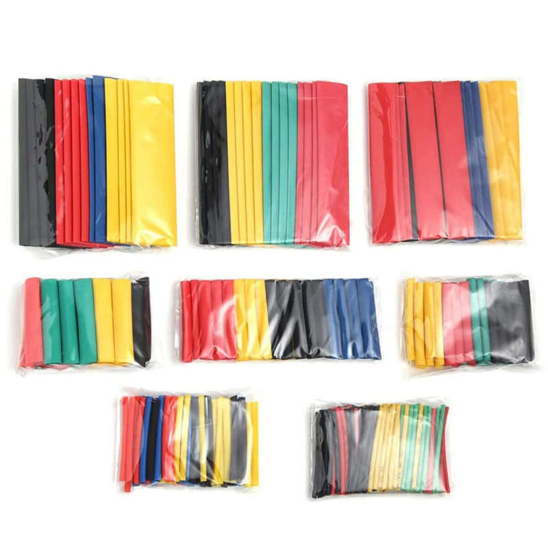 328PCS Heat Shrink Tubing 2:1 Electrical Wire Cable Wrap Sleeving Tube Kit Electric Insulation Heat
