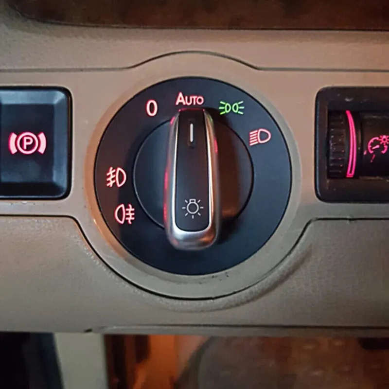 Car Headlight Switch Fog Light Knob For Golf Jetta MK5 MK6 GTI Passat B6 B7 CC Touran Tiguan 5ND9414