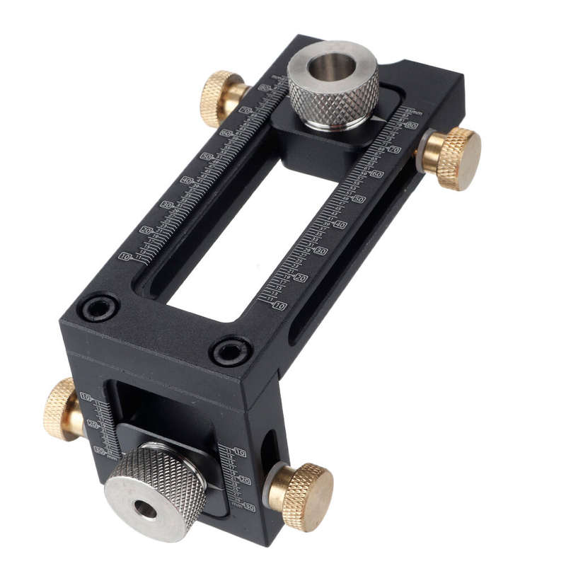 Cabinet Hardware Drill 6/8/10/12mm Hole Punch Locator Flat Screw Woodworking Drill Jig Baby Bed Crib