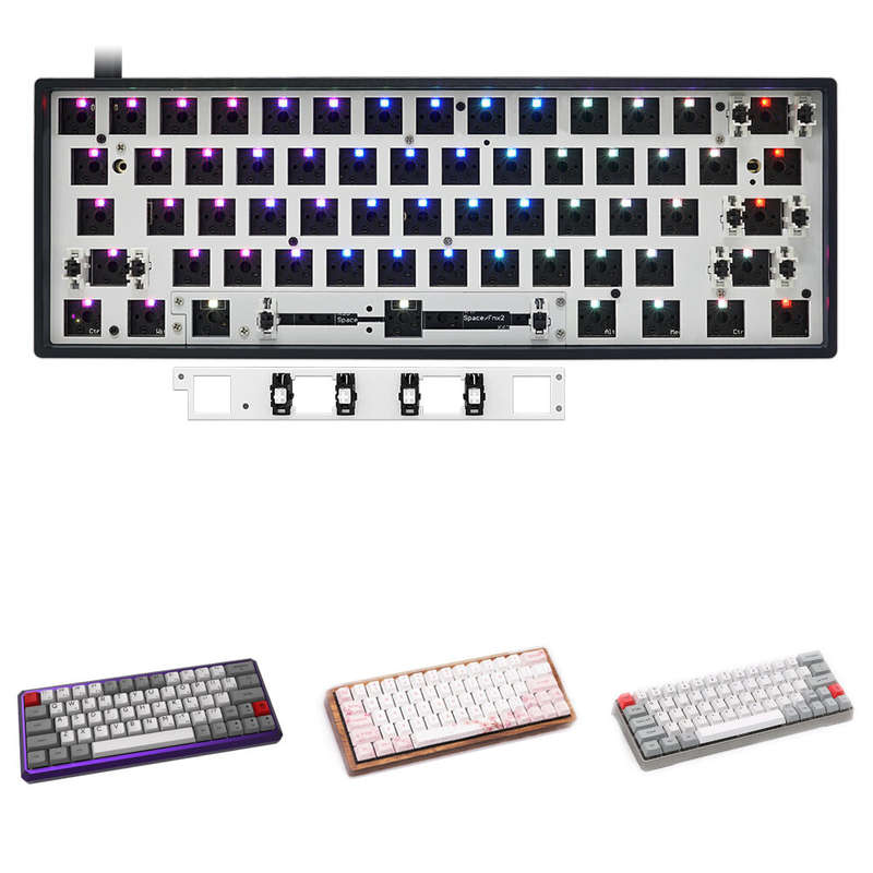 SKYLOONG GK61X GK61XS Keyboard Kit Hot Swappable 60% RGB Wired bluetooth Dual Mode PCB Mounting Plat