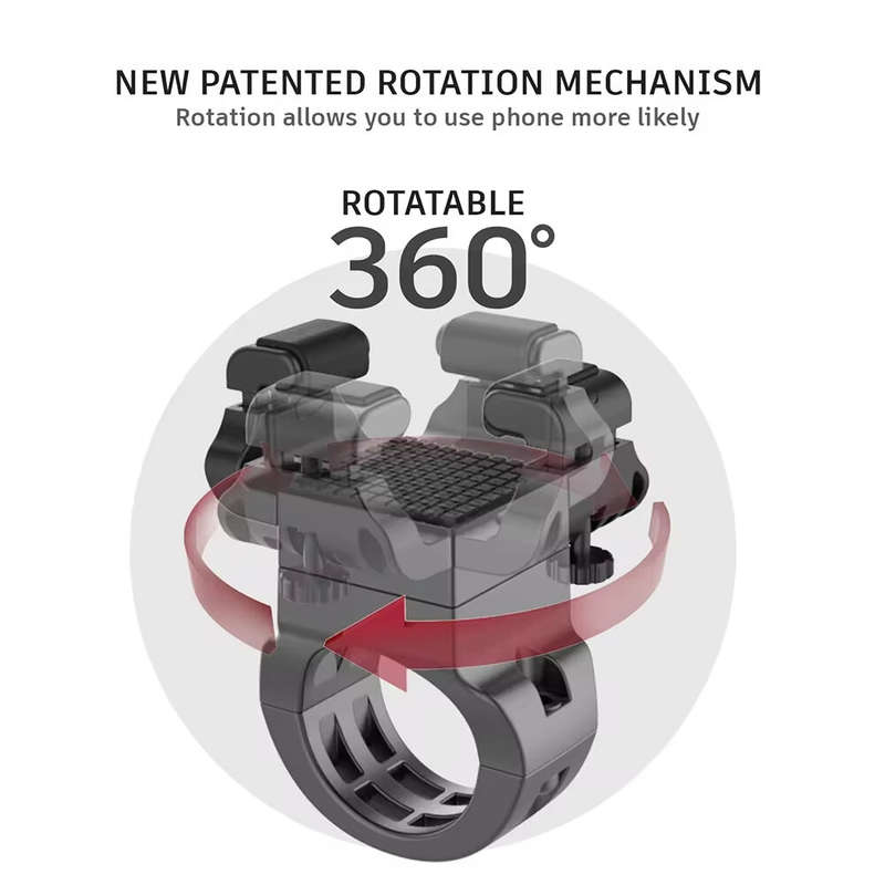 XANES Phone Holder 3.5"-7.0" Universal Phone Stand 360 Rotatable Shockproof Portable Bike Holder Pho