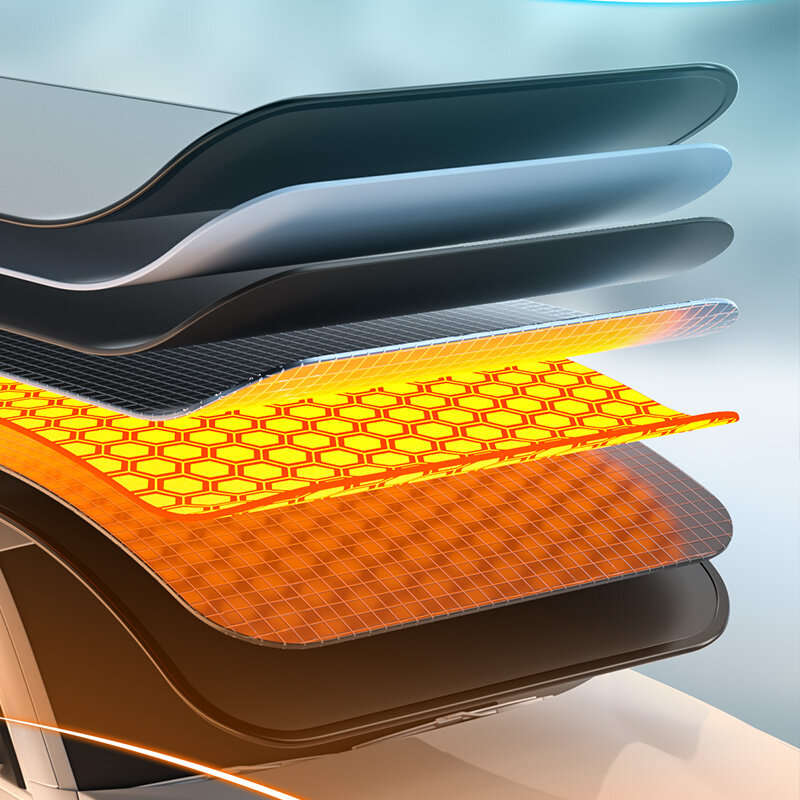 Universal 600D Car Winter Snow Cover Shield Thickened Sun Shield Heat Insulation Sun Rain Protection