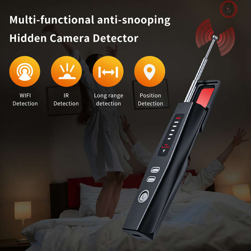 Multi-functional Camera Detector 500mAh 1MHz-6.5GHz Small Camera Finder Adjustable Sensitivity Porta