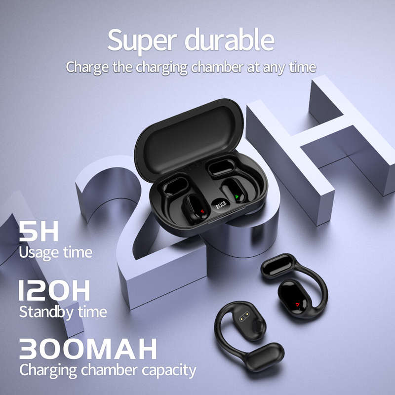XG33 Air Conduction Earphone bluetooth 5.3 Earbuds HiFi 9D Stereo LED Digital Display IPX5 Waterproo