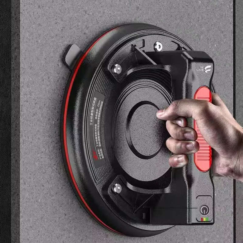 Heavy Duty Lithium Powered Pump-Style Suction Cup with Imported Rubber Design 220kg High Suction Pow