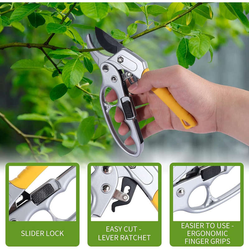 Gardening Shears Heavy-Duty Handheld Pruning Perfect for Arthritis Weak Hands Long-Lasting Versatile