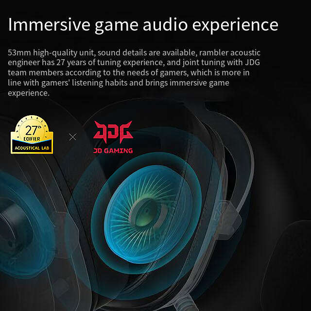 Edifier HECATE G5 Gaming Headset Wired Headphone Virtual 7.1 Channels 53mm Sound Unit Pullable Head