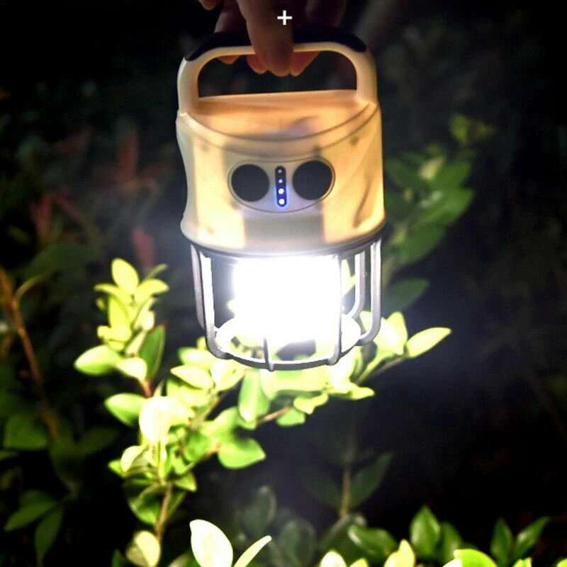 Waterproof Camping Lights LED Lamp Portable Lantern Flashlight With 6 Light Modes For Outdoor Campin