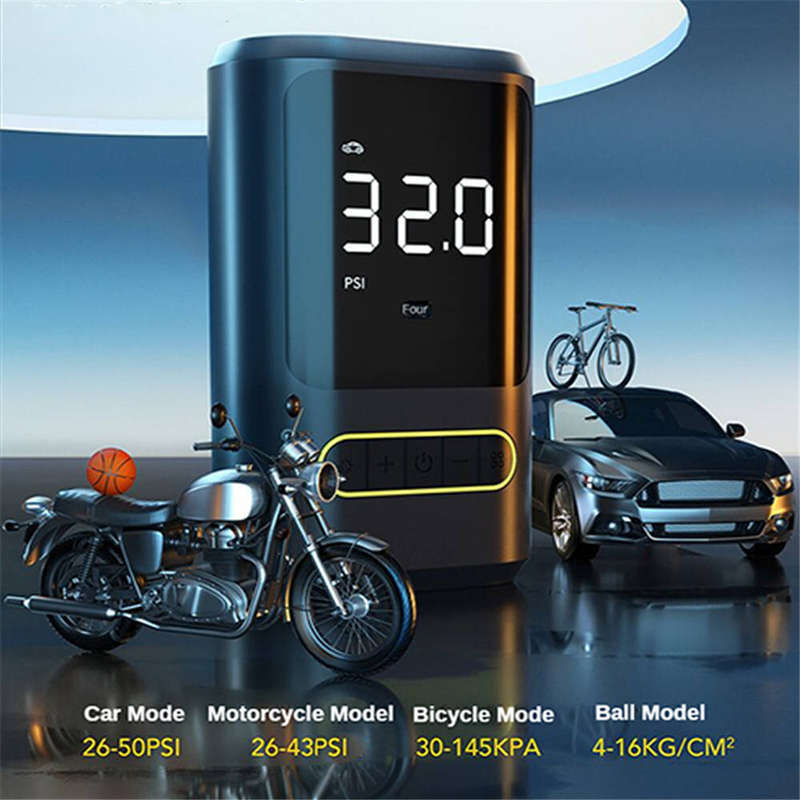 Tire Inflator Portable Air Compressor 150PSI Cordless Air Pump with LCD Dual Screen Suitable for Car