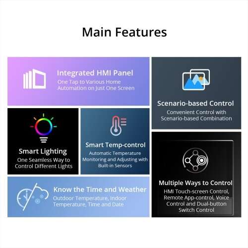 SONOFF NSPanel Smart Scene Wall Switch EU US Wifi Smart Thermostat Display Switch All-in-One Control