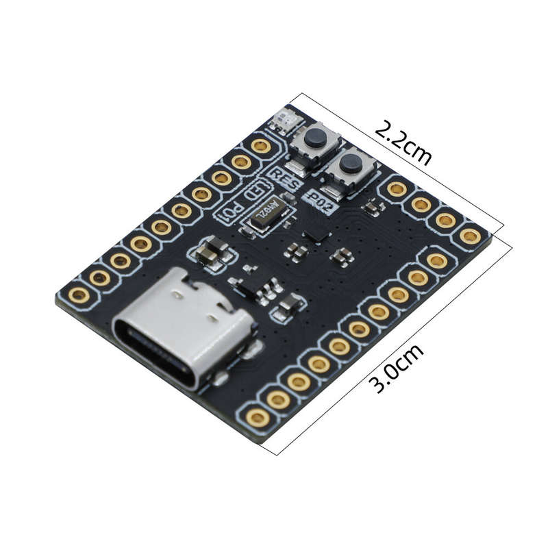 LILYGO T-HC32 HC32L110B6 Smallest Size MCU Ultra-low Power Flexible Power Management WS2812 For Keil