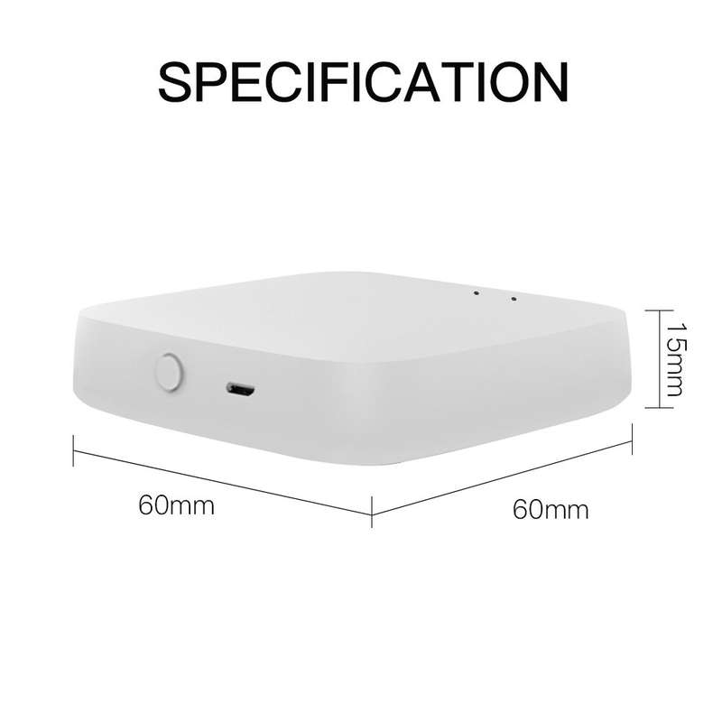 MoesHouse ZB-HUB Wireless Tuya ZigBee3.0 Smart Gateway WiFi Hub Work with Tuya Smart App Voice Contr