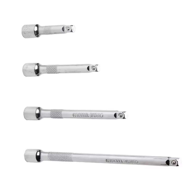 4PCS 1/4 Inch Extension Rod Set Chrome Vanadium Steel 6.3mm Socket Wrench Quick Auto Repair Tools 15