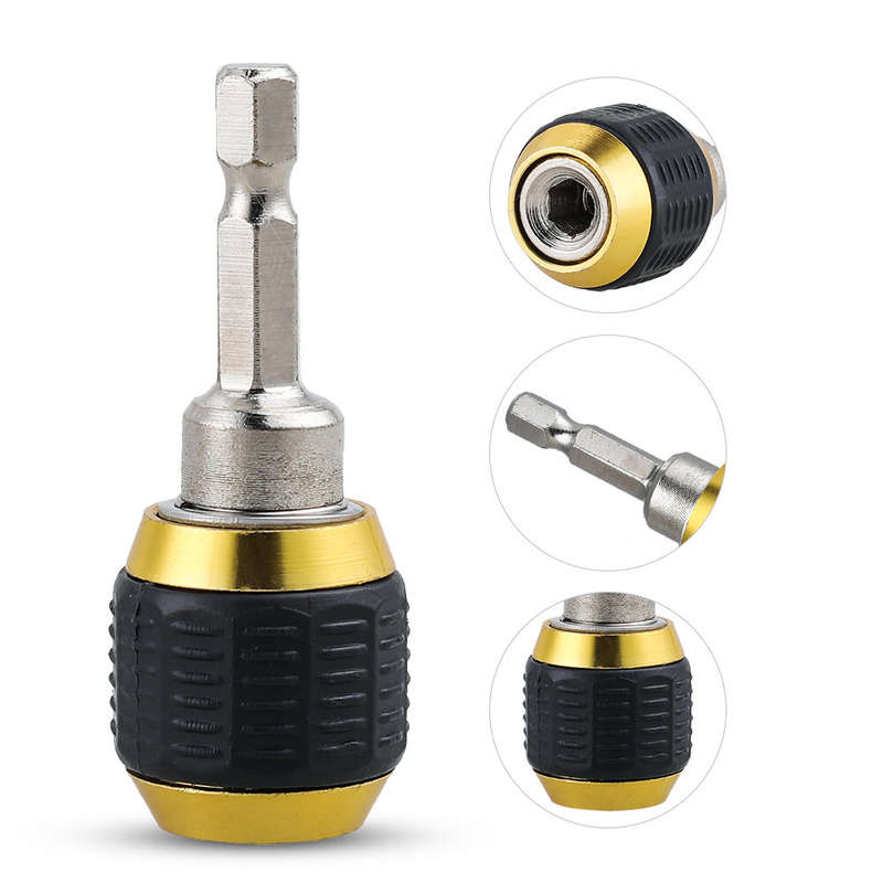 1PC 1/4 Inner Hex 60mm Hexagonal Shank Quick Coupling Power Tool Accessories Electric Drills Adapter