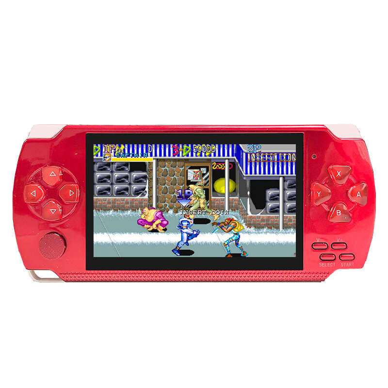 X6 8GB 10000+ Games 4.3 inch High Definition Retro Handheld Video Game Console Game Player for GBA N