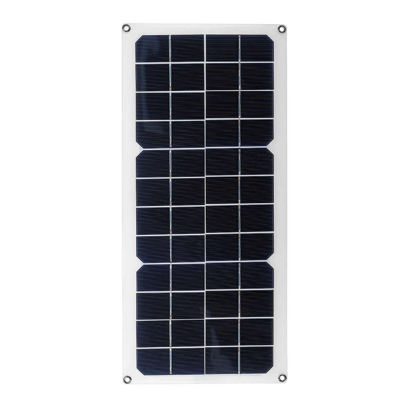 16V 10W 1.2A 420x190x2.5mm Monocrystalline Semi-flexible Solar Panel Set with Rear Junction Box Supp