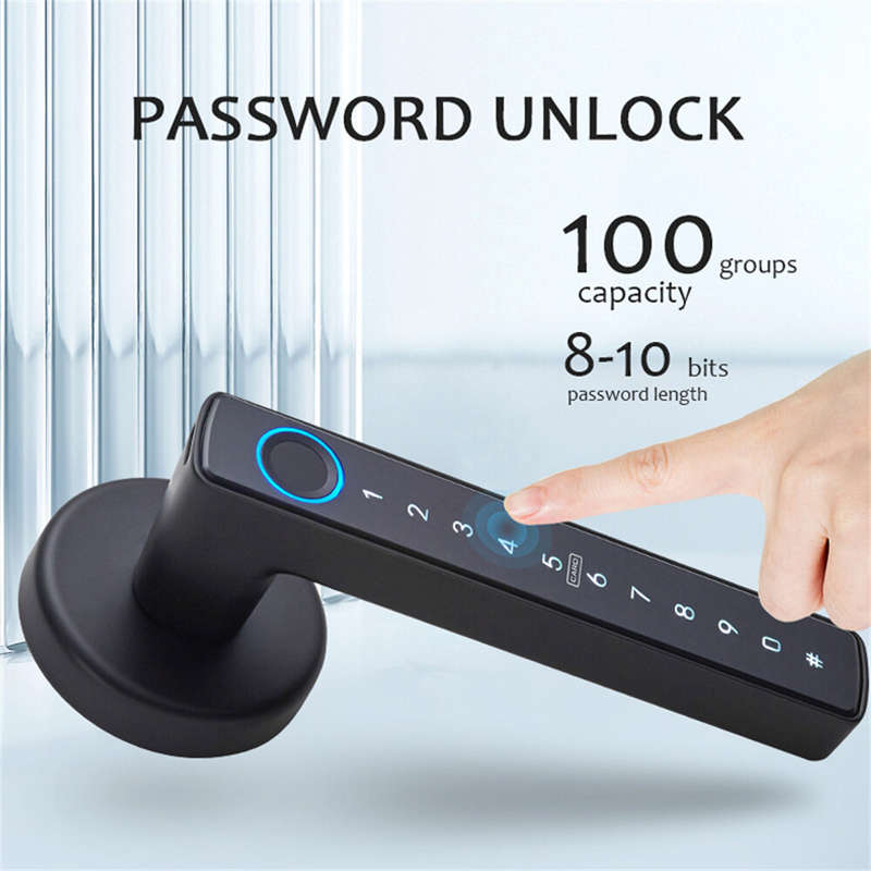WAFU WF-F6 Tuya Smart Fingerprint Door Lock Aluminum Alloy Keyless Entry 5 Unlock Methods App Contro