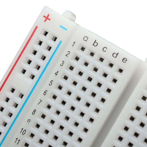 8.5 x 5.5cm 400 Tie Points 400 Holes Solderless Breadboard Bread Board with 65pcs Male To Male Bread