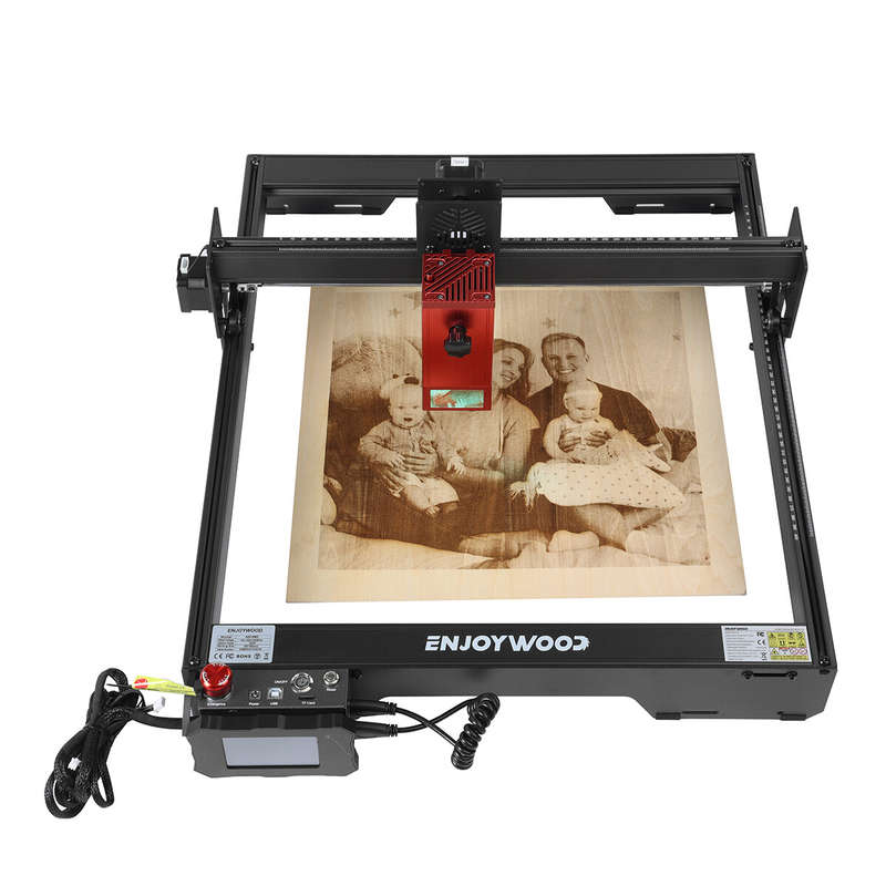 ENJOYWOOD 20W PRO Quad-Laser Engraving Cutting Machine Laser Engraver Built-in Air Assist System 20W