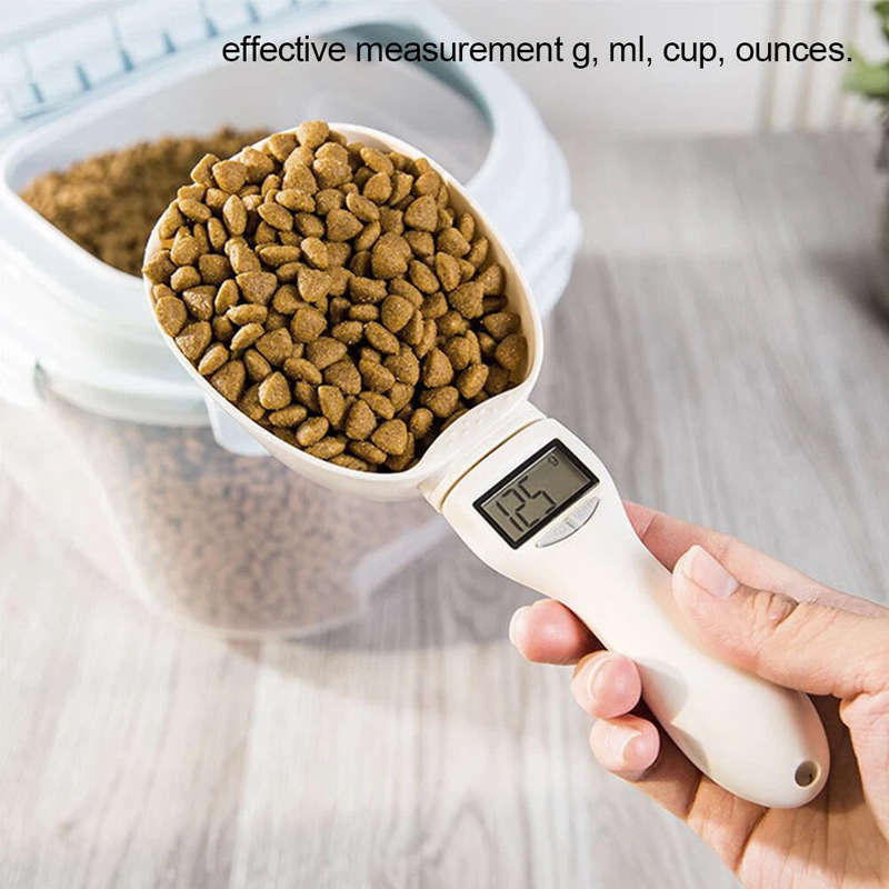 Electronic Measuring Spoon For Food Digital Scale Dog and Cat Food Kitchen Scale Measuring Cup with