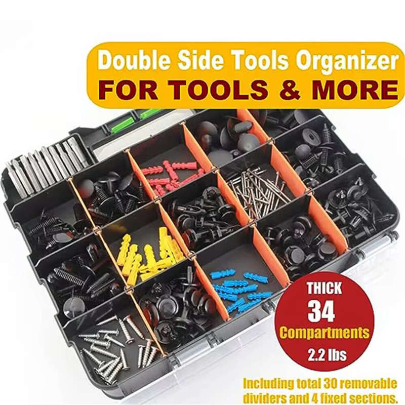 Plastic Parts Storage Box Dual-Sided High-Quality Wear-Resistant Impact-Resistant Transparent Cover