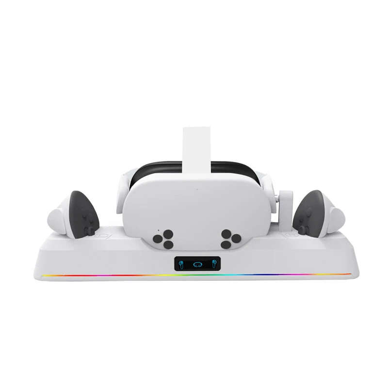 KJH KJH-OQ3S-001 for Meta Quest 3S VR Helmet Controller and Dual Gamepad Charger Dock Wireless VR Ch