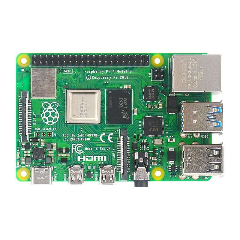Raspberry Pi 4 Model B 1/2/4/8GB RAM Cortex-A72 ARM v8 64-bit SoC 1.5GHz Gigabit Ethernet WiFi BLE 4