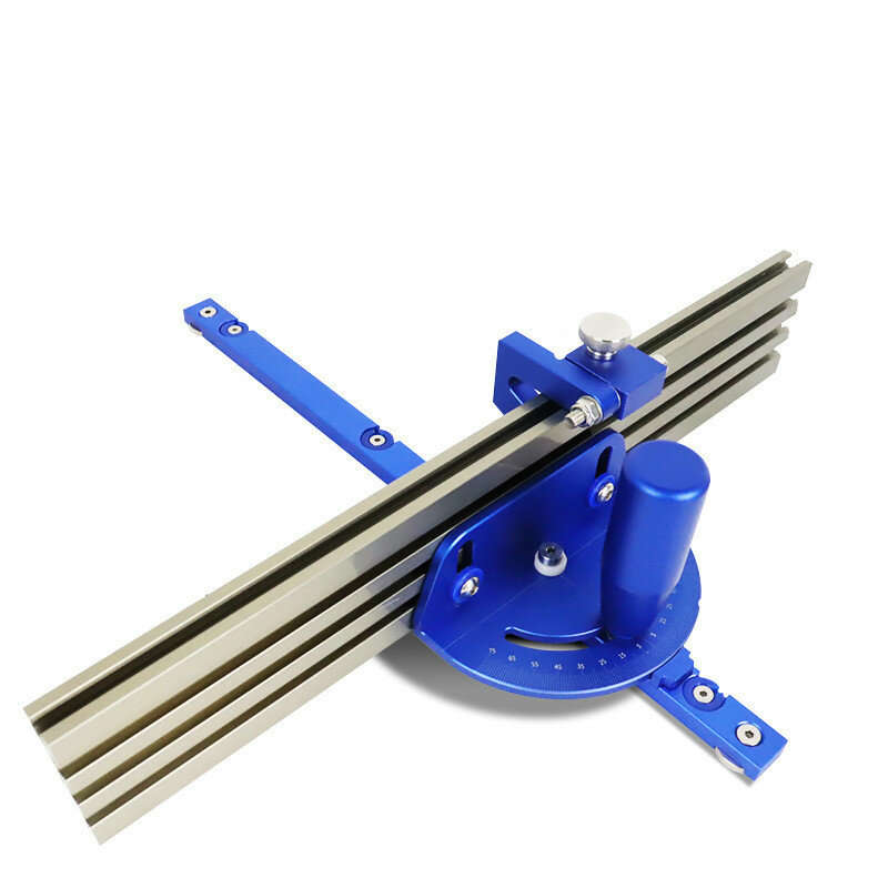 Woodworking Miter Gauge with Profile Fence and Stop Sawing Assembly Ruler for Table Saw Router Table