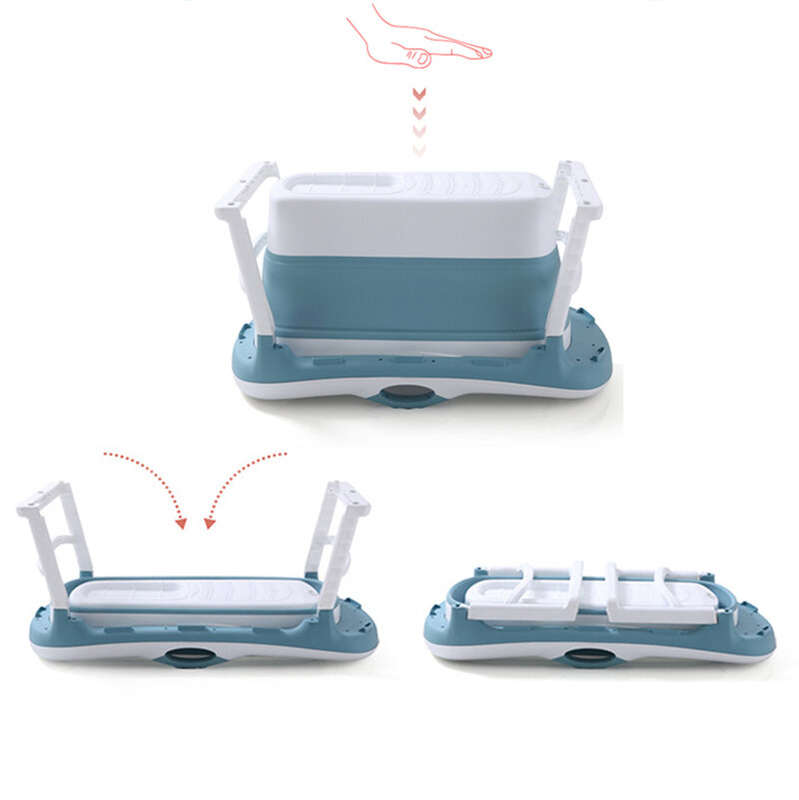 140CM 11.1KG Portable Folding Adult Bathtub Surround Lock Temperature Multifunctional Storage