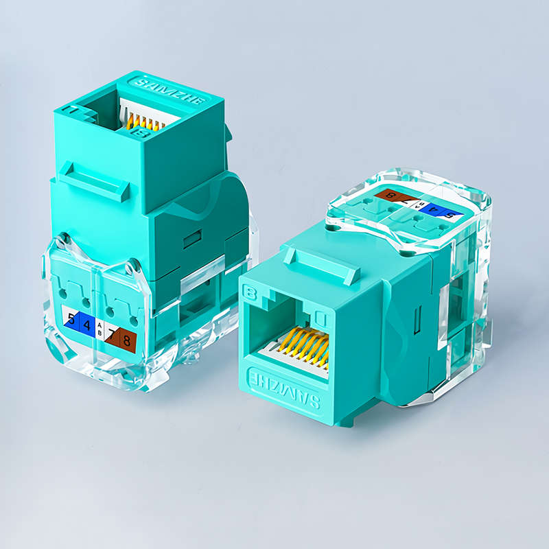 SAMZHE CAT6 Network Module Tool-free RJ45 Connector Cable Adapter RJ45 Ethernet Modular Plug