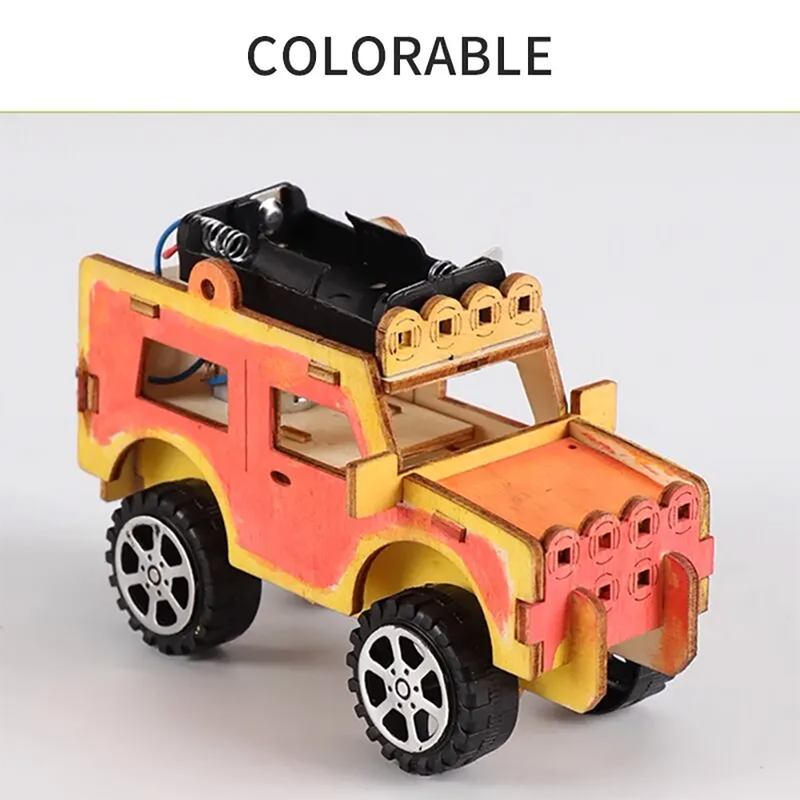 Innovative Technology Small Production for Jeep Car Electric Toy Student Scientific Experiment DIY H