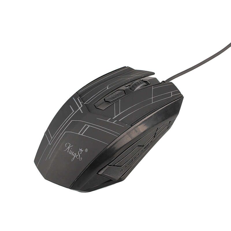 ELEGIANT T5 Wired Gaming Mouse 2400DPI LED Backlight USB Wired Optical Mouse Computer Mice for Home