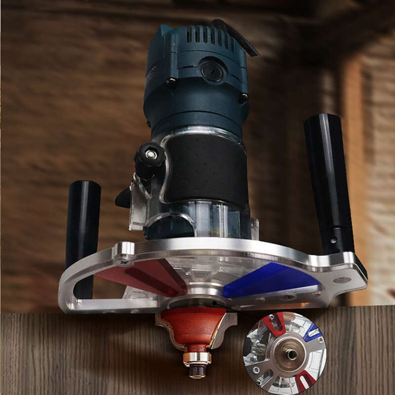 ENJOYWOOD Woodworking Trimming Guide Bracket Backer for Milling / Grooving / Engraving / Trimming /